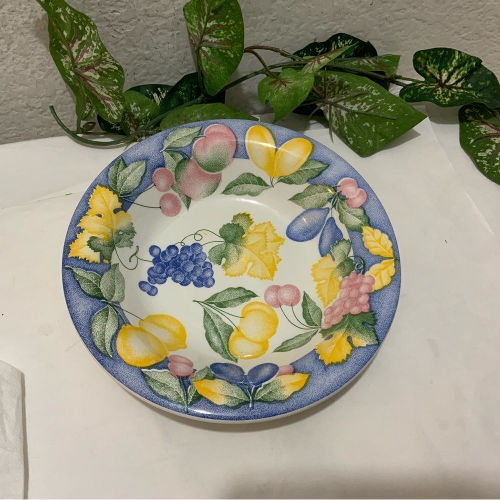 Furio Pasta/soup Bowl 8.25” ceramica quadrifoglio made in Italy, EUC G7